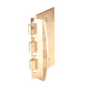 Prime-Line 2-3/4 in. Door Lock Steel Brass-Plated Flip-Action Door Lock U 9887